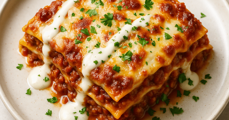 Classic Homemade Beef Lasagne