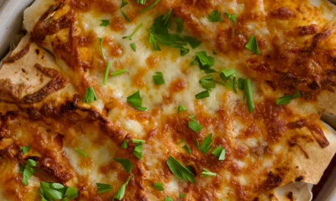Delicious Spicy Chicken Enchiladas