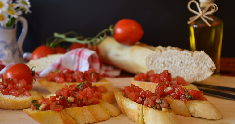Classic Italian Tomato Bruschetta Appetiser