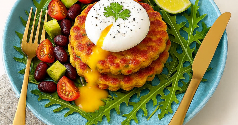 How to Make Sweetcorn Fritters on a Bed of Rocket Salad (Crispy, Light & Ready in 25 Minutes)