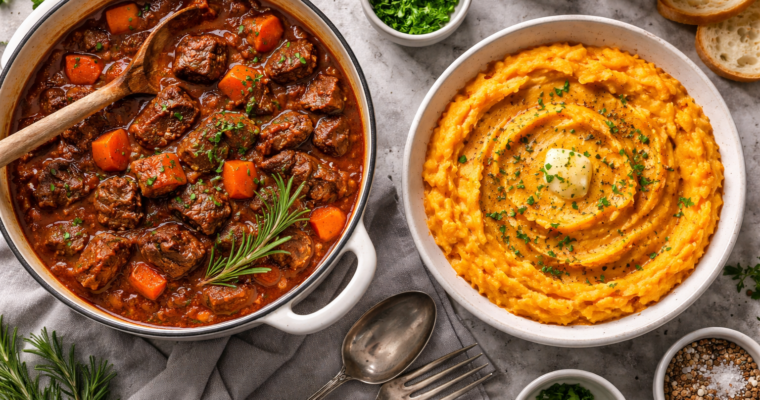 How to Make Mediterranean Beef Stew and Mash feast